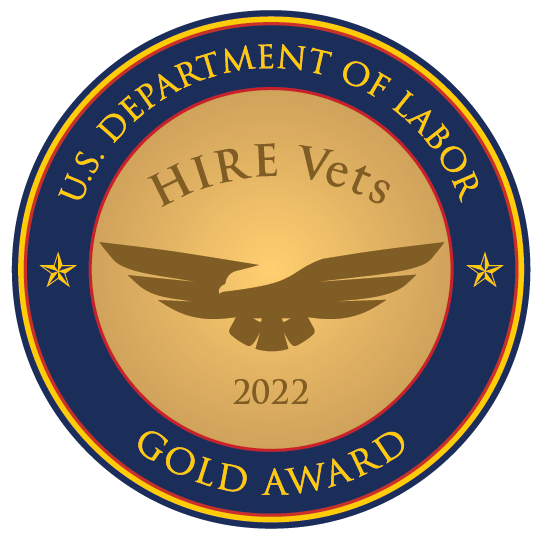 ULCS awarded the 2022 Gold HIRE Vets Medallion Award 